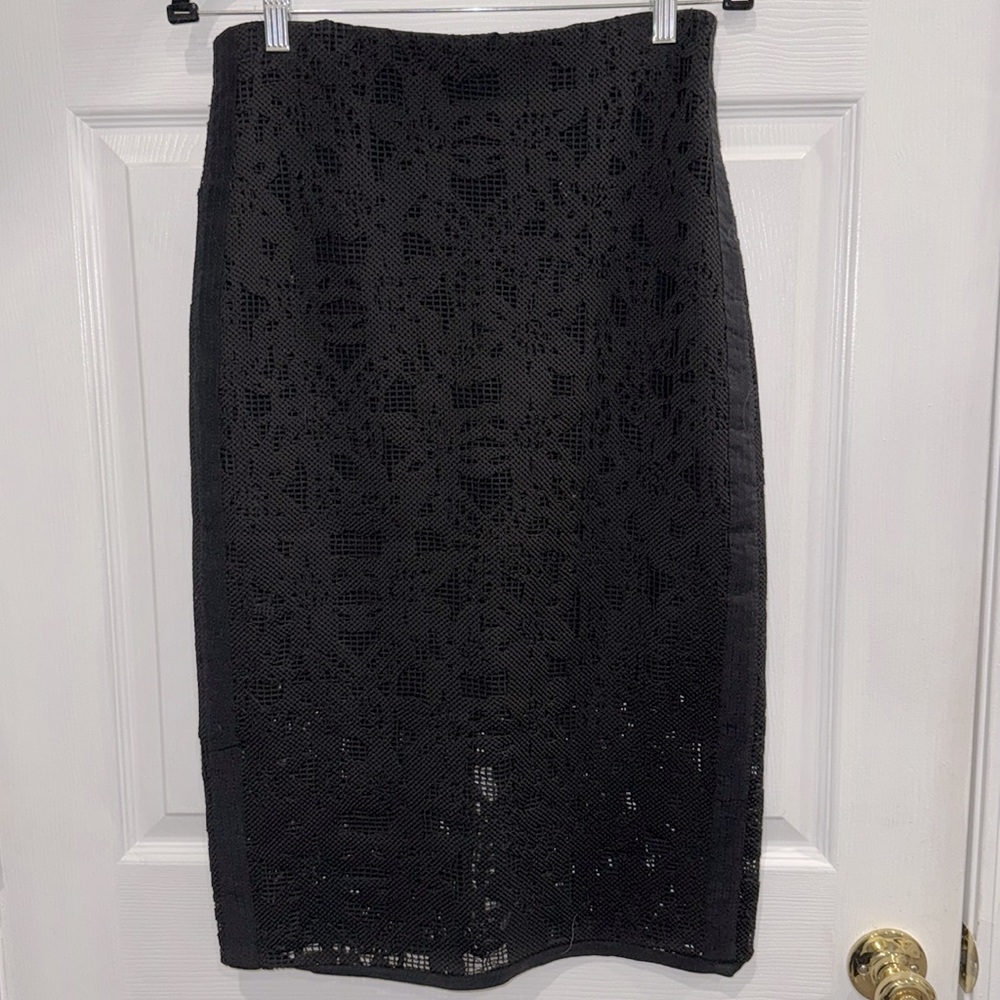 Rebecca Taylor Lace Pencil Skirt